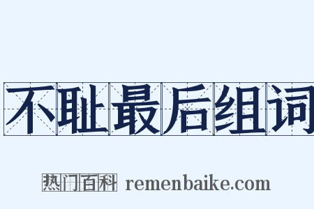 不耻最后组词是什么意思的图片